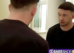 Art exhibition goes wild and wet with this bareback fuck.