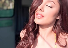 Tiny latina teen Vanna Bardot shows body