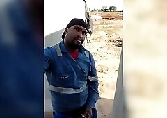 Before Heading Home, the Worker Gets a Quickie at the Construction Site.