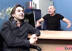 Spitroasted blonde gets twat jizzed over