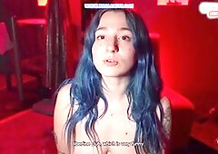 My first time at a swinger club - steamy spycam sex show with a subscriber