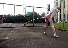 Gina Milk Spraying Slideshow