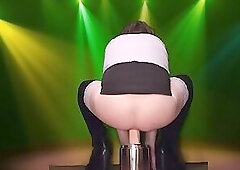 GinaTV fucking a huge dildo and showing you with x ray view