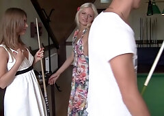 Titted group sex with a student 18+ at a party