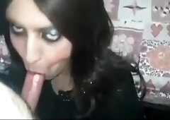 Iranian cool crossdress part trio