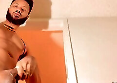 Stroking In The HALLWAY Waiting For My ROOMMATE To Wake Up & Come Out (RashadTheRod)