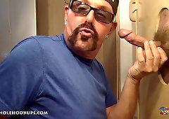 New Guy Sucked Off At The Gloryhole