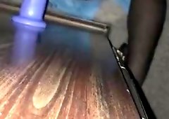 Black dude takes 8in and huge 10in dildo