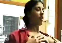 Pink labia close up of naive brunette