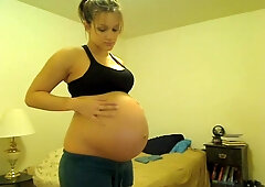 Playing with my sexy and huge bosoms