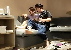 Amateur fucking while on hidden cam