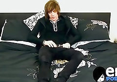 Sean Taylor jerks off his cock and plays with his asshole