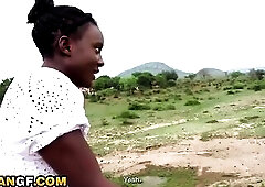 My cute BLACK GIRLFRIEND got risky with me in the park as I screwed her SNATCH raw & unfathomable