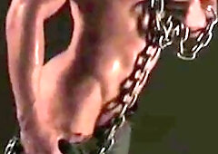 CumFu.com - Solo asian Peter Le chained in the dungeon