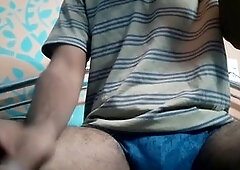 Playing around with my manhood in the locker room