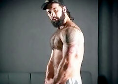Reality Dudes - Hairy & tattooed hunk masturbating solo