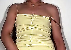 Sweet Asian Sissy Femboy Cock Tease Worship and Huge Cumshot