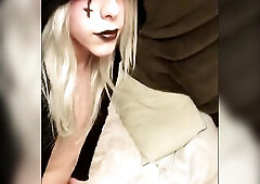 Hot amateur rock goth cd plays with herself masturbation