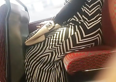Big Booty Zebra Dress Candid Pt 2.