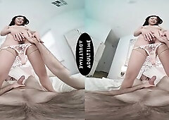 UP CLOSE VR - Small Lulu Chu Craves U To Be Coarse With Her Whilst This babe's Riding Your Large Jock POV