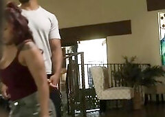 Large ass ebony big beautiful woman nanny double banged by 2 giant weenies