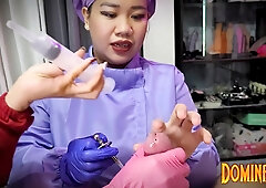 2 Cruel Nurses Sounding Slave