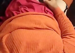 Chubby Velma plays with her little cock