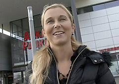 CZECH STREETS - Blonde MOMMY Picked up on Street