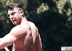 Well Build Pool Boy And His Rich Black Boss