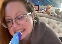 Dildo sex toy, oral jobs