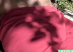 Horny tatted latinos enjoy bareback anal sex outdoors