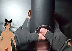 Using an automatic Male masturbator that is someone else is gonna use.