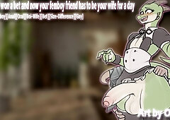 [M4M] You won a bet and now your femboy buddy has to be your wifey for a day