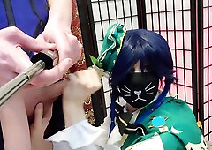 Genshin Influence Femboys Venti x Albedo Red-hot MOIST Plow