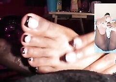 I Know Exactly How Your Penis Loves My Feet - Black Footjob POV