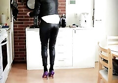 Secretary having a coffee break