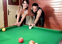 Lyna Cypher pool game turns into anal session