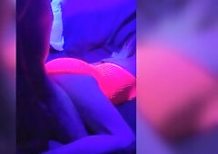 Damien and Lily underneath the lights. An exotic blacklight episode.