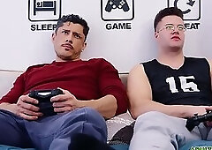 Rocky Vallarta and Clark Delgaty convince themselves to jerk off side by side