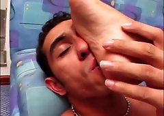 Foot Worshipping sheboys two