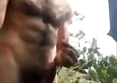 Str8 Spanish jerk in public forest 5