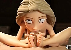 Big cock sucked by blonde MILF POV