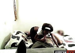 Slim 18yo Black Maid Nude & Railed COARSE By BWC American Boss