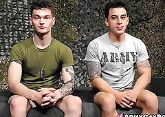 Aaron Andrews and Jason Windsor have rough anal sex