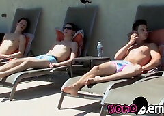 Red-Hot handsome lad oral job romp at home