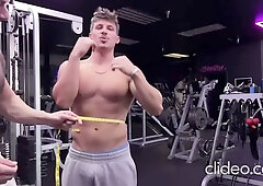 Muscled hairy dude teasing bushy pits 3