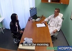 Horny Russian Babe Strips and Fucks her Doctor