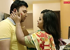 South Asian bride teases with a titjob after coming home from work