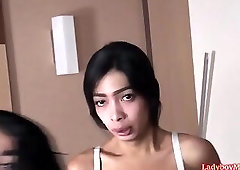 Thai Shemales Shy and Sherry Fuck