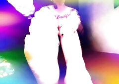 FTM Kinky Yaoi Rainbow Dream Solo Wanking and Caressing With Foot Worship